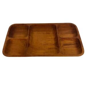 divided Rauli wood tray Villarrica Chile